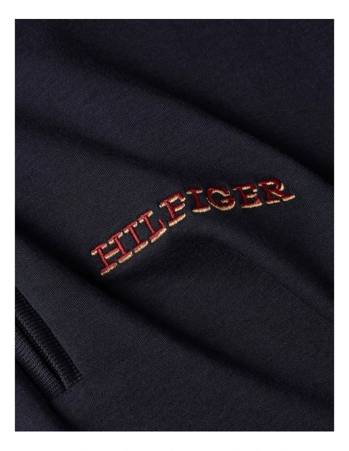 Brand Love Zip Regular Polo in Desert Sky image 5