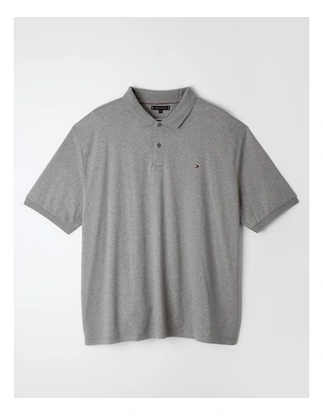 Big and Tall Liquid Cotton Essential Polo in Grey Heather