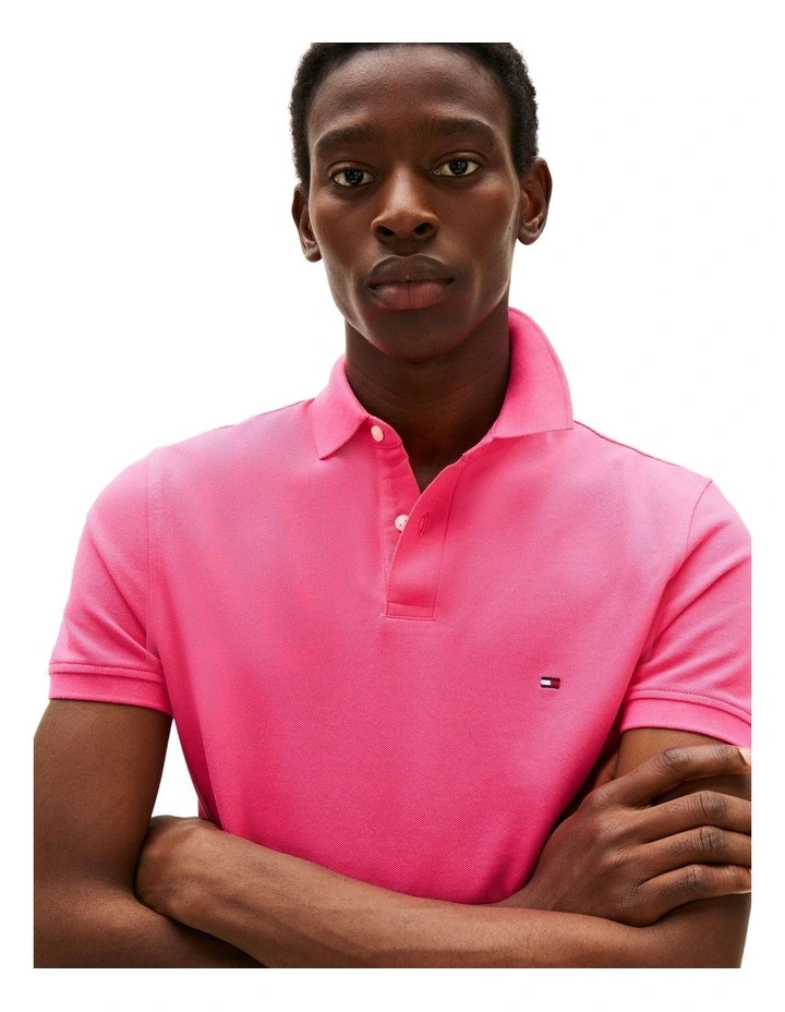 1985 Regular Fit Polo in Pink image 3