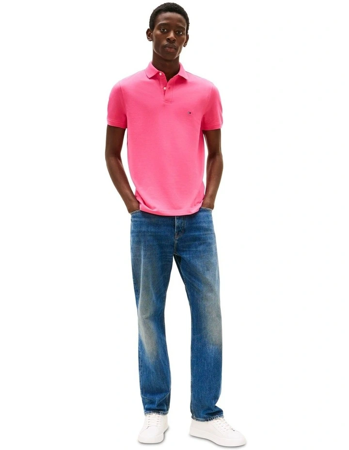 1985 Regular Fit Polo in Pink image 4
