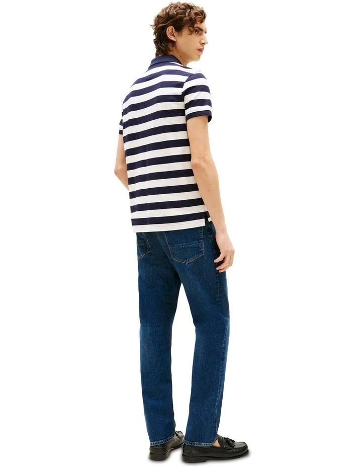 Americana Flag Stripe Polo in Blue image 2