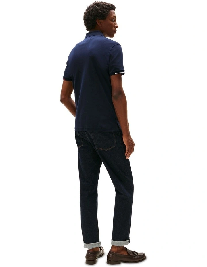 Slim Fit Signature Polo Shirt in Blue image 2