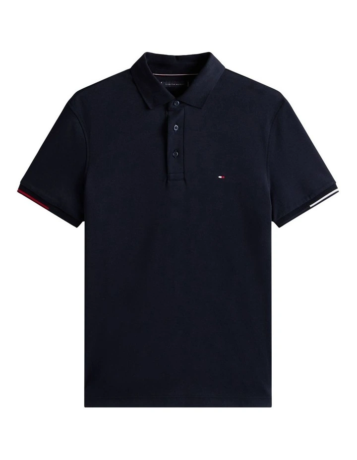 Slim Fit Signature Polo Shirt in Blue image 5