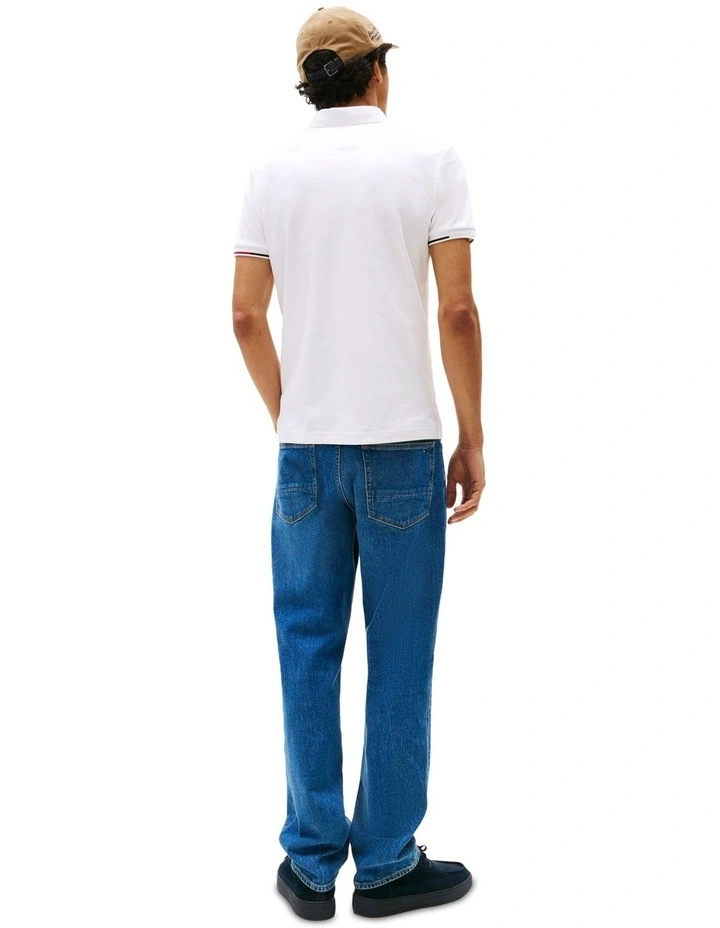 Slim Fit Signature Polo Shirt in White image 2