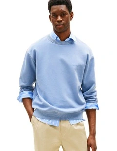Garment Dyed Sweatshirt in Blue