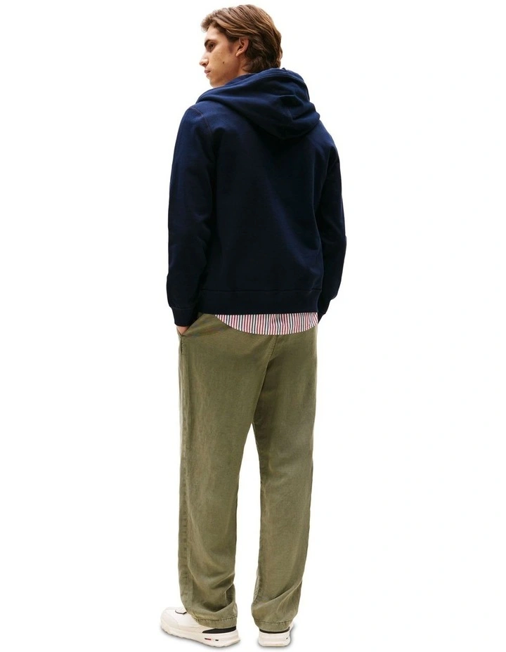 Americana Zip Through Hoodie in Blue image 2