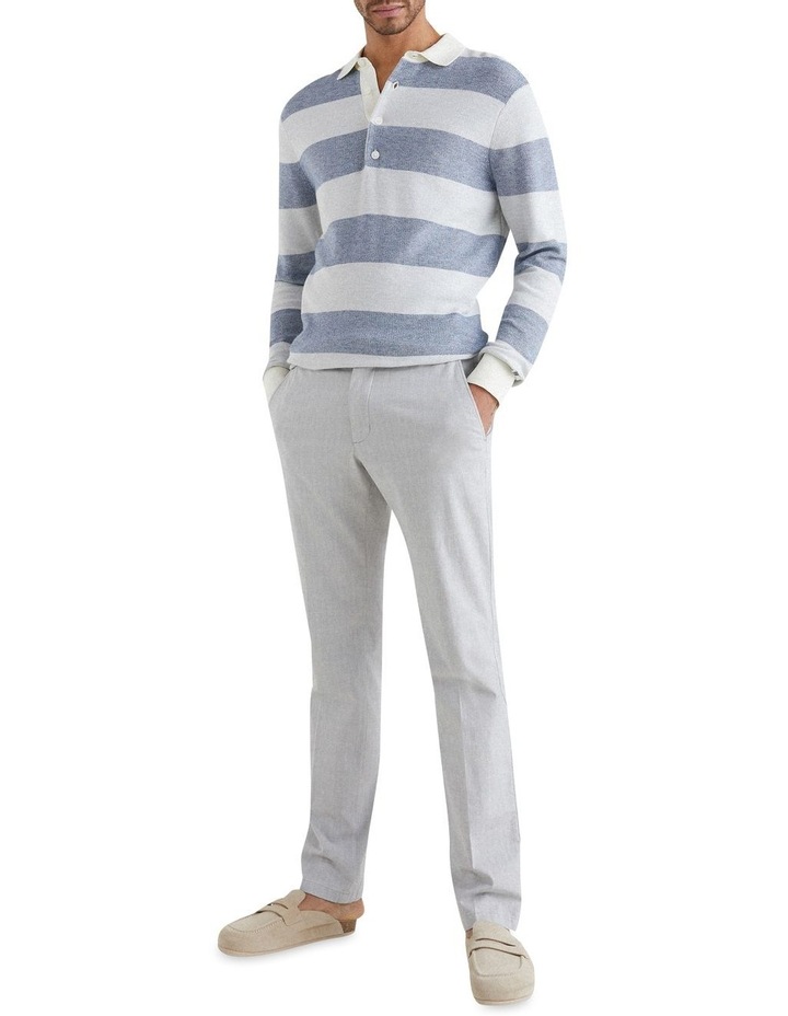 Elevated Stripe Rugby Grey