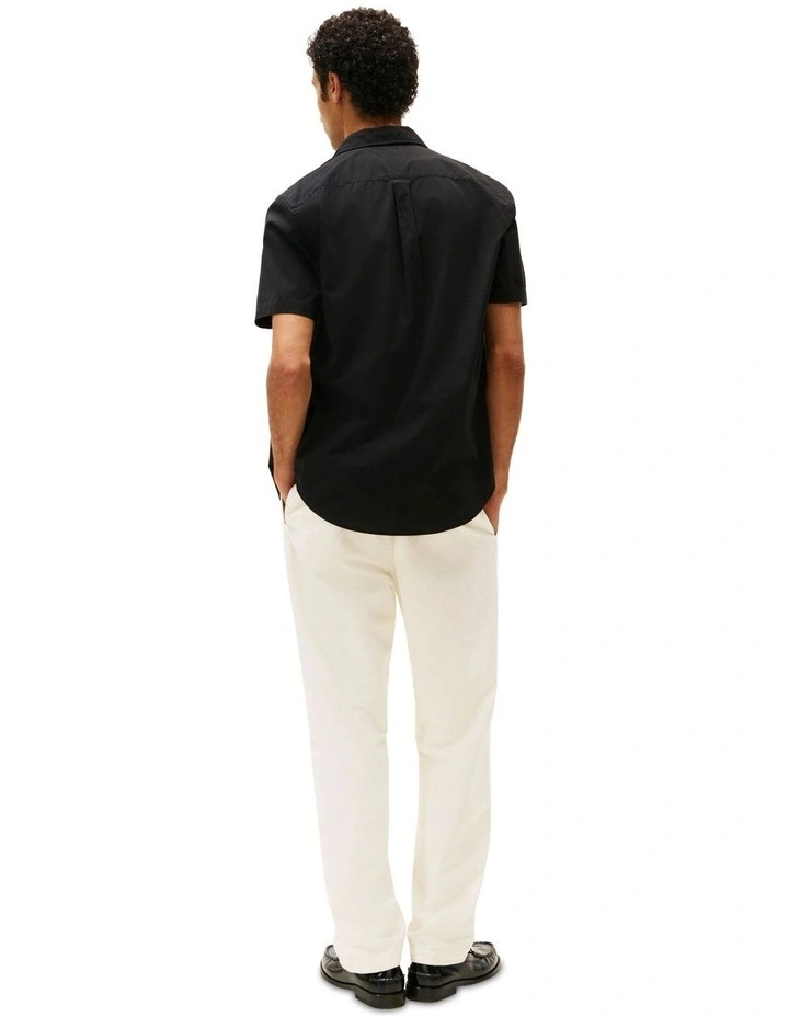 Regular Fit Short Sleeve Shirt in Black image 2
