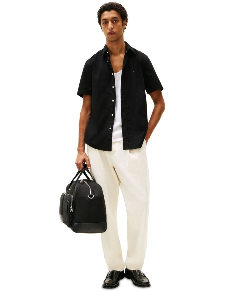 Regular Fit Short Sleeve Shirt in Black image 4