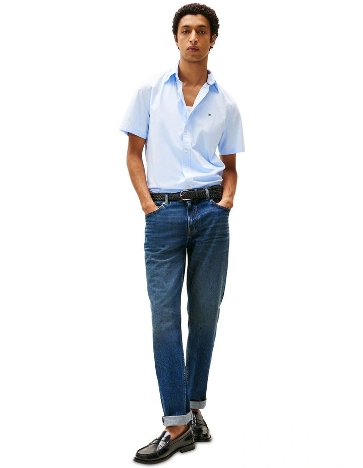 Regular Fit Short Sleeve Shirt in Blue image 4
