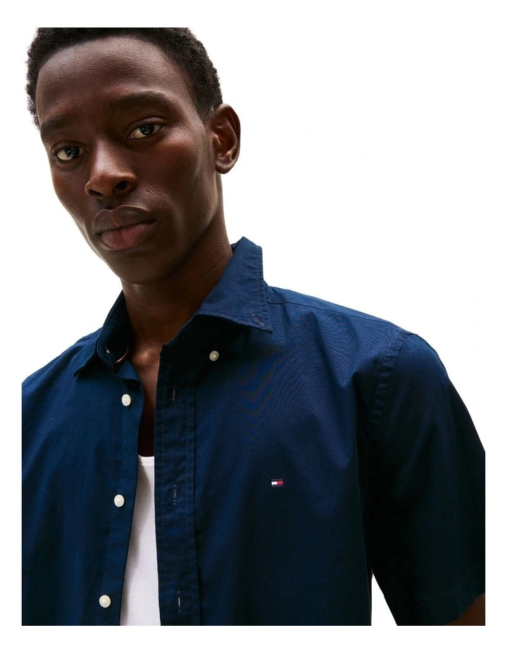 Regular Fit Short Sleeve Shirt in Blue image 3