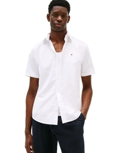 Regular Fit Short Sleeve Shirt in White