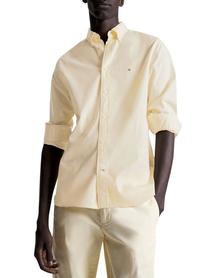 Tommy Hilfiger 1985 Collection Regular Fit Oxford Shirt In Yellow MYER