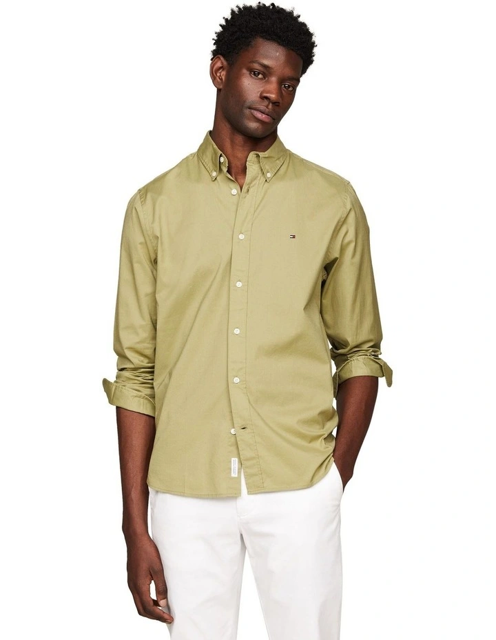 Flex Regular Fit Shirt in Green image 1