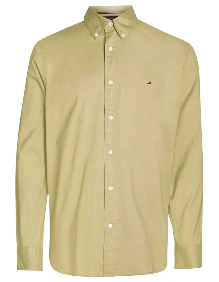 Flex Regular Fit Shirt in Green image 5