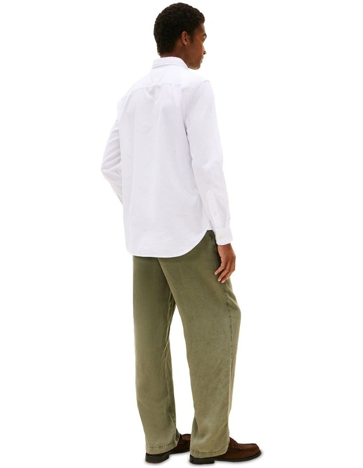 Flex Slim Fit Dobby Shirt in White image 2