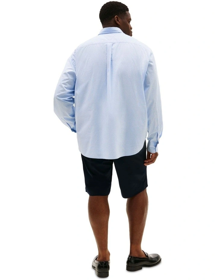 Big & Tall Flex Print Shirt in Blue image 2