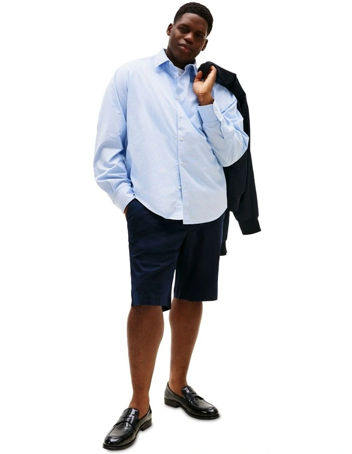 Big & Tall Flex Print Shirt in Blue image 4