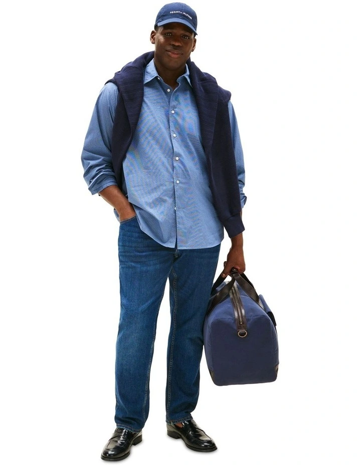 Big & Tall Flex Print Shirt in Blue image 4