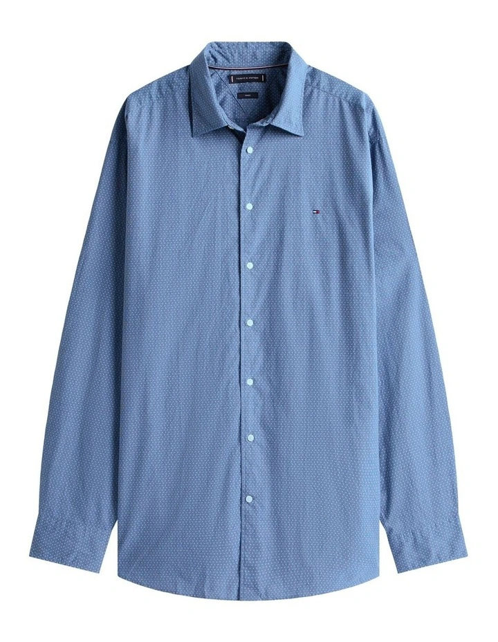 Big & Tall Flex Print Shirt in Blue image 5