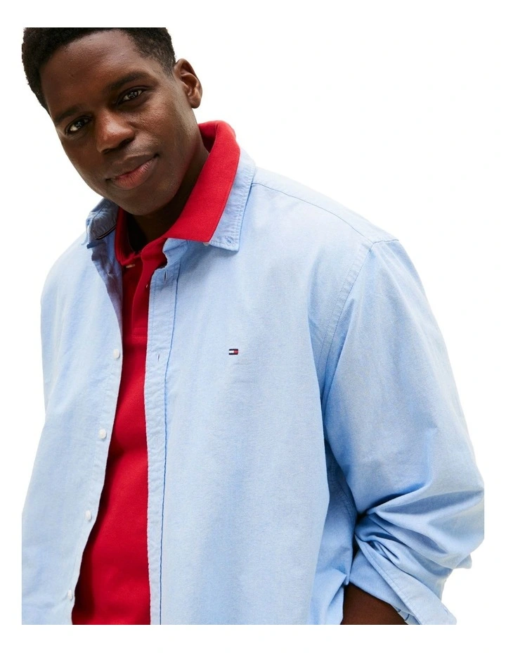 Big & Tall Oxford Shirt in Blue image 3
