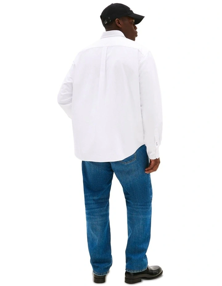 Big & Tall Oxford Shirt in White image 2