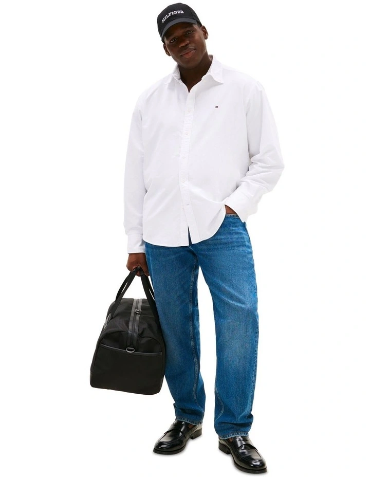 Big & Tall Oxford Shirt in White image 4