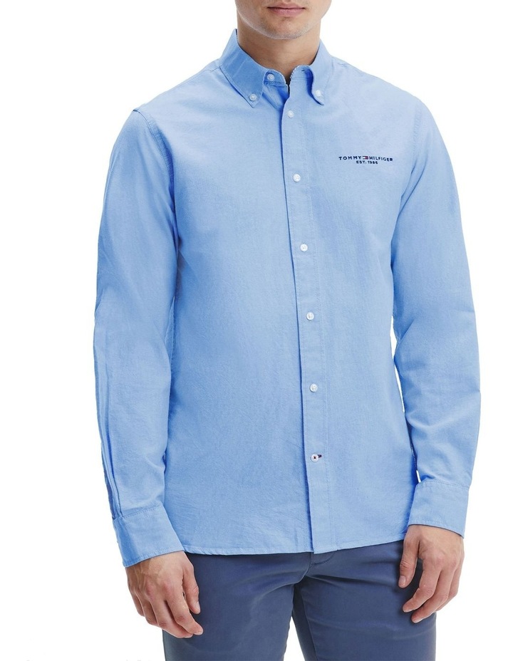Oxford Logo Shirt Blue