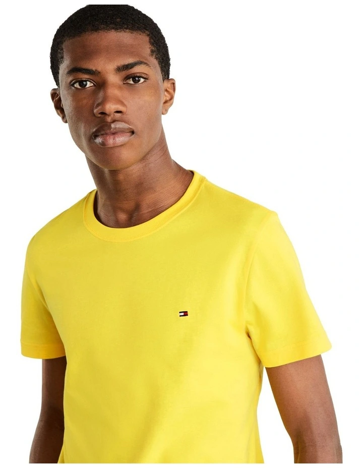 Tommy Hilfiger Essential Cotton Tee In Yellow | MYER