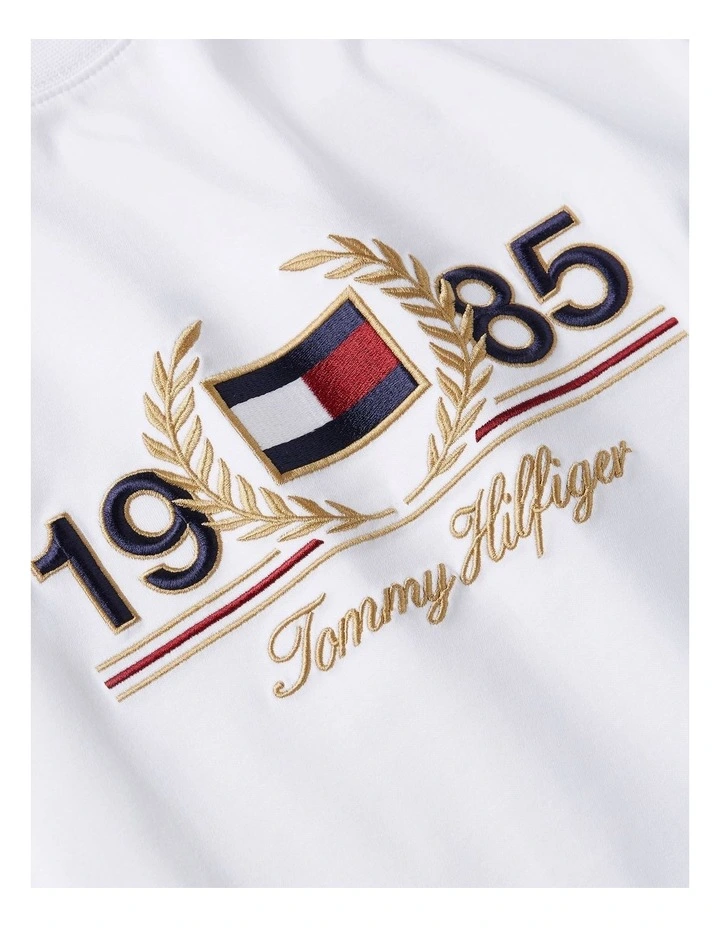 Icon Laurel Tee in White image 5