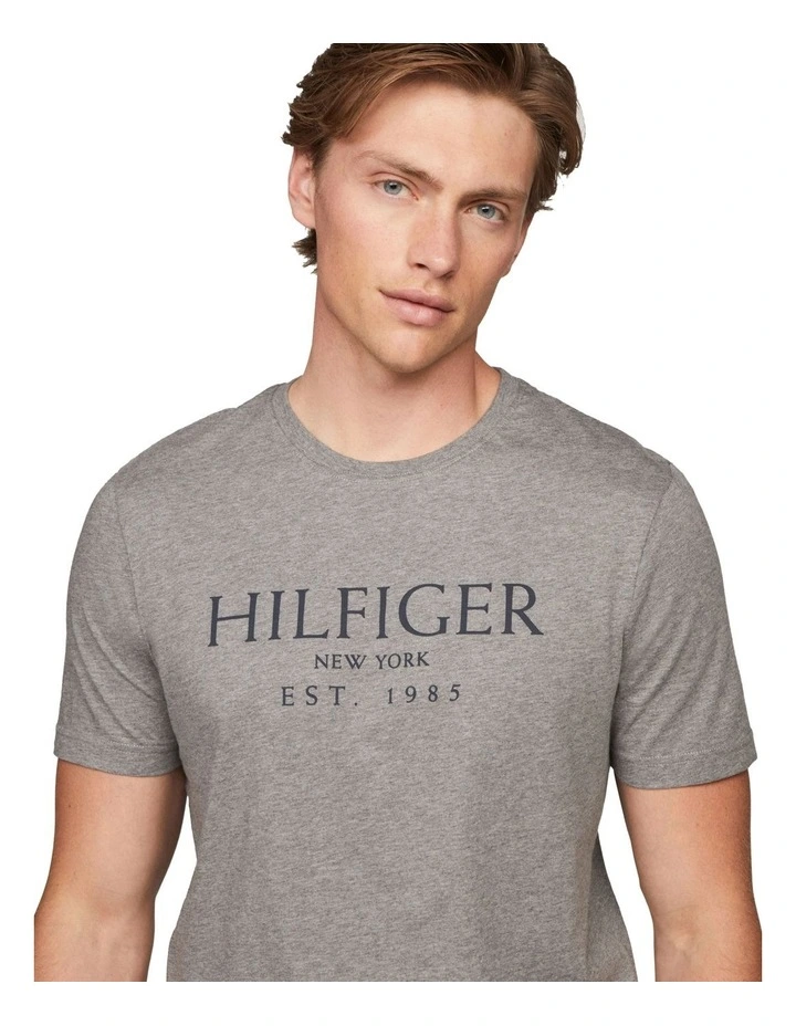 Big Hilfiger Tee in Grey image 4