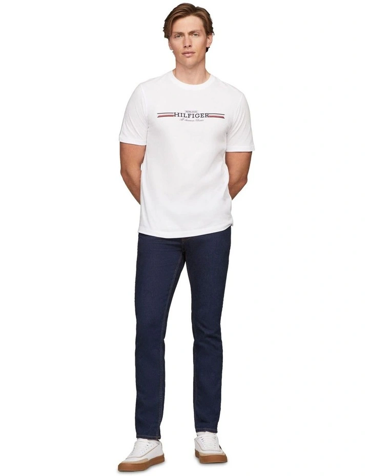 Chest Logo T-shirt in White image 3