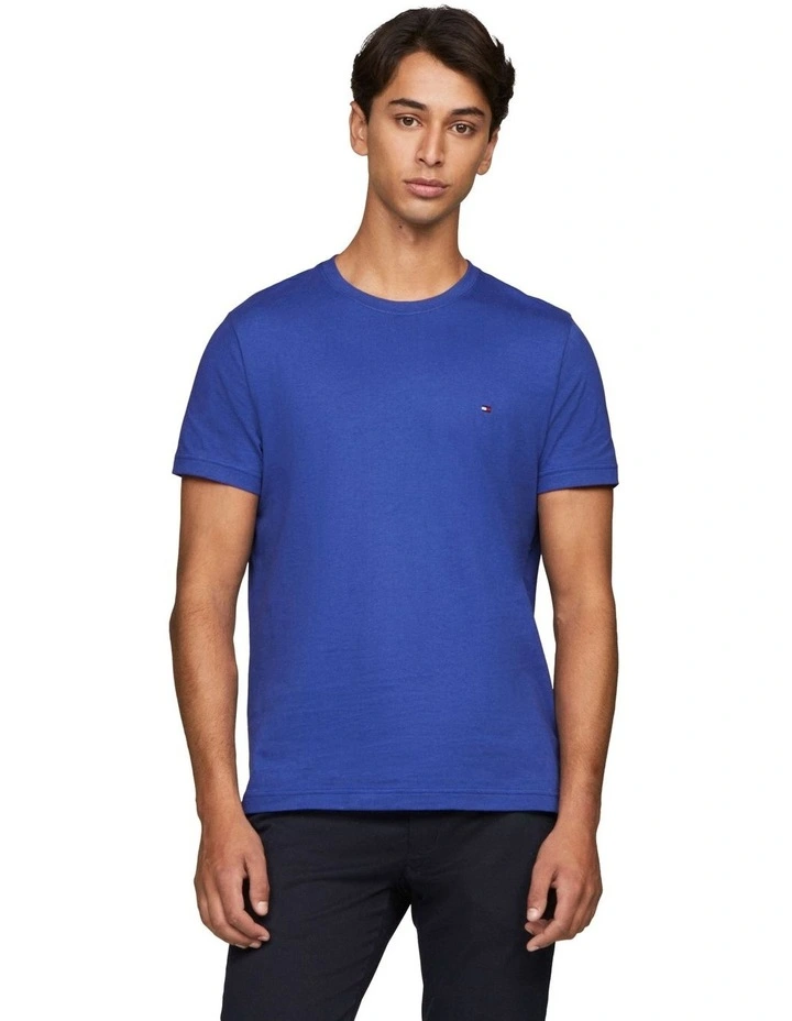 Essential Cotton Tee in Blue image 1