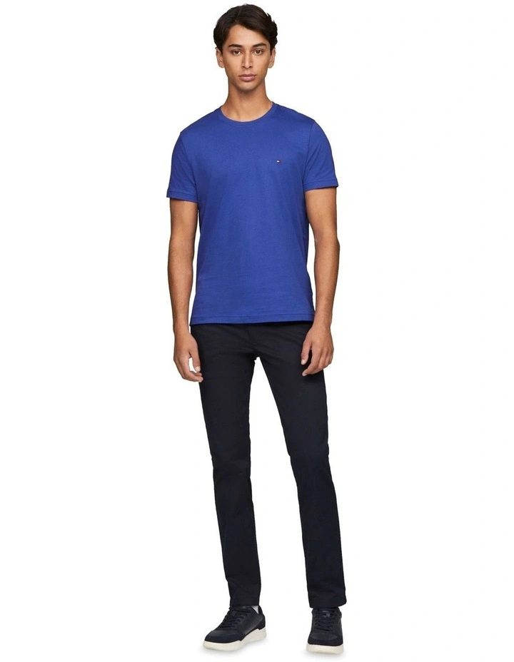 Essential Cotton Tee in Blue image 3
