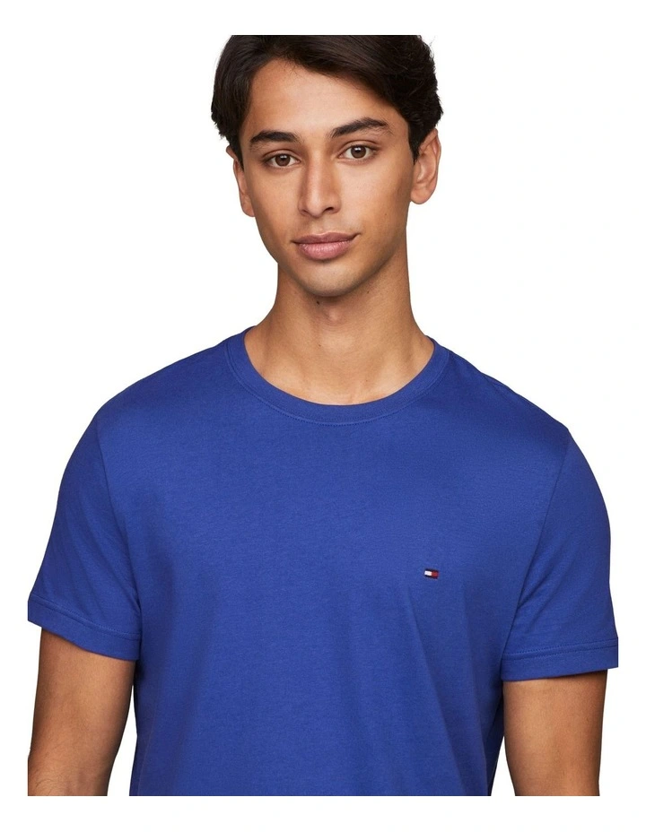 Essential Cotton Tee in Blue image 4