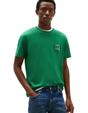 Logo Crew Neck T-shirt in Green