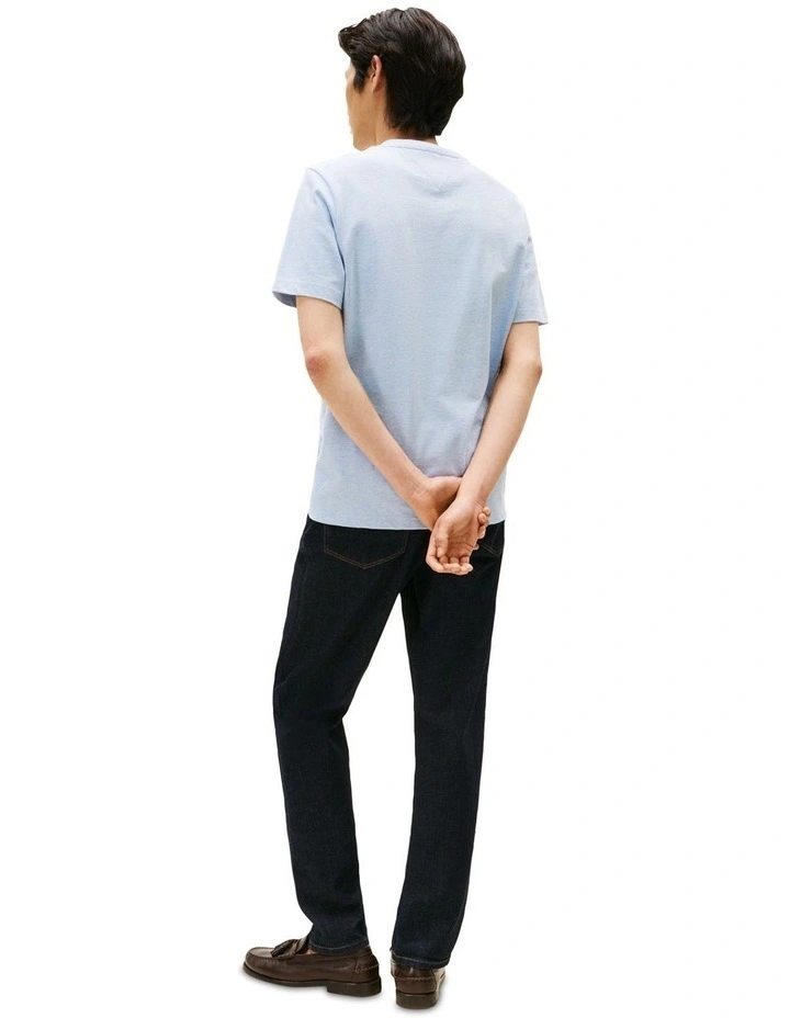 Athleisure Logo Embroidery T-Shirt in Blue image 2