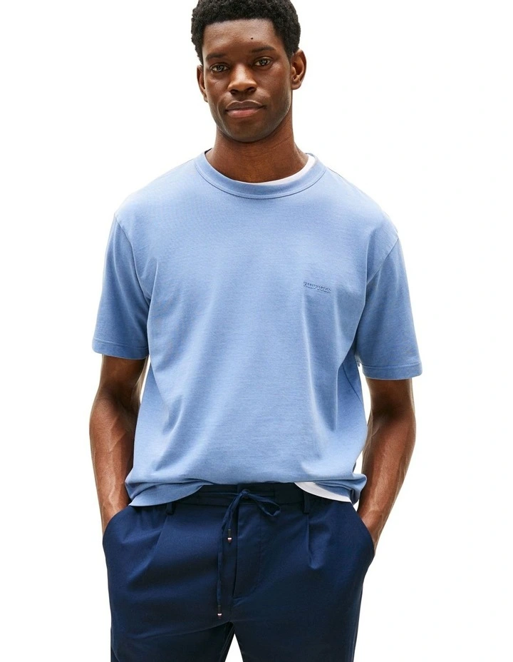 Tonal Logo Relaxed Fit T-Shirt in Blue image 1