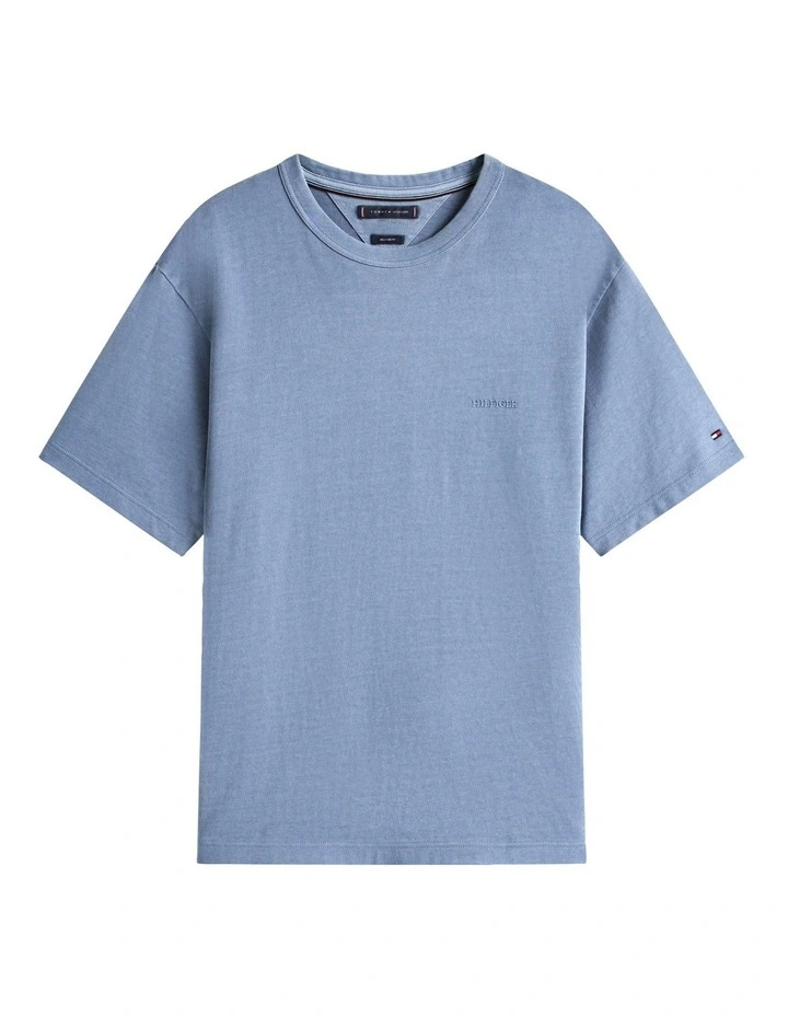 Tonal Logo Relaxed Fit T-Shirt in Blue image 5
