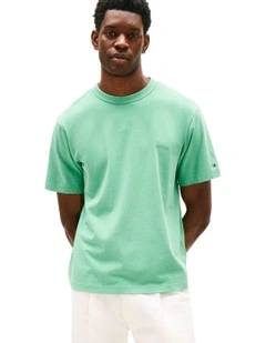 Tonal Logo Relaxed Fit T-Shirt in Green