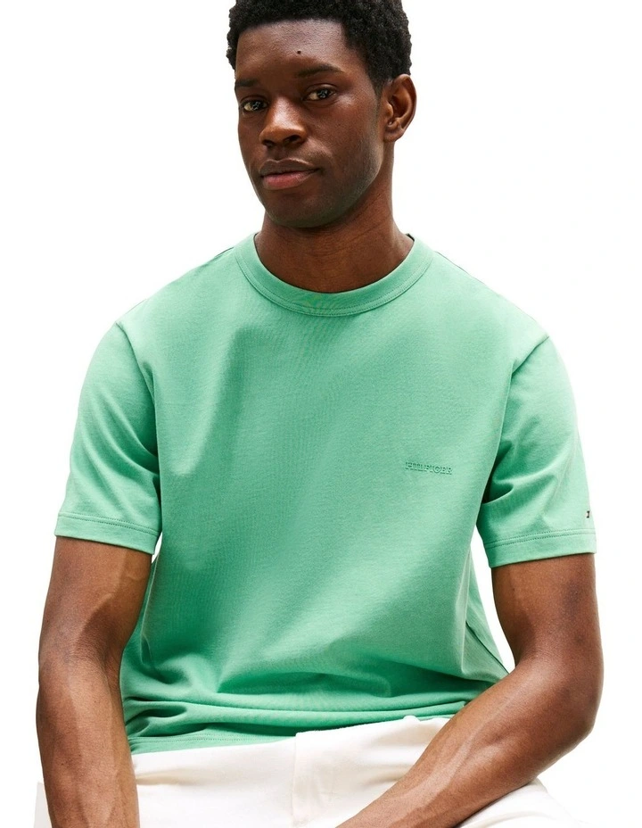 Tonal Logo Relaxed Fit T-Shirt in Green image 3