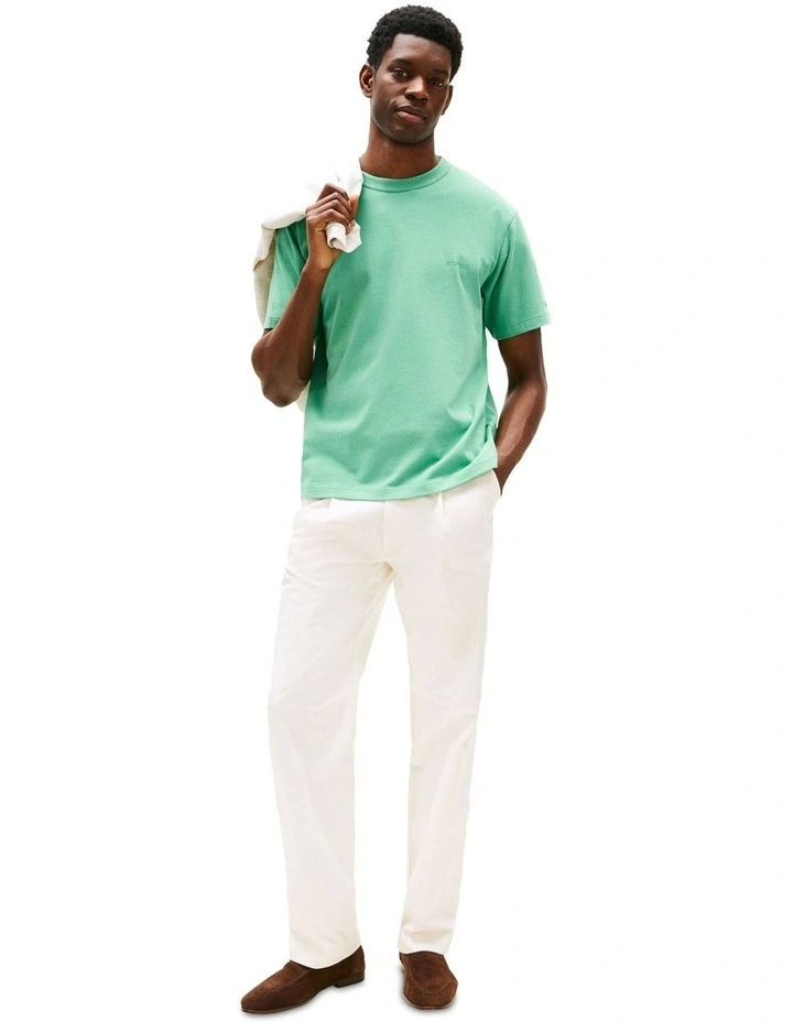 Tonal Logo Relaxed Fit T-Shirt in Green image 4