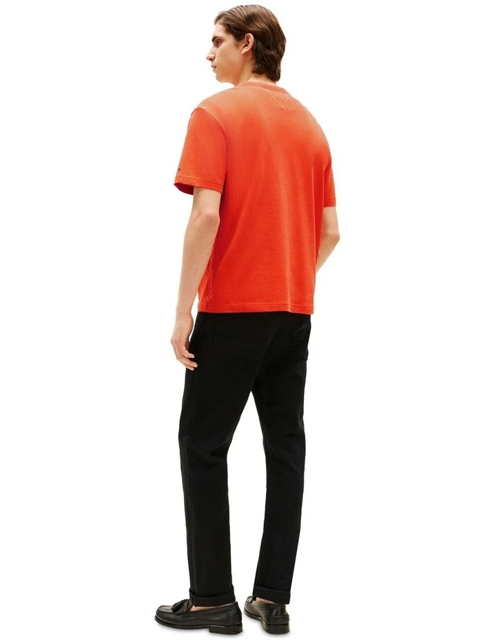 Tonal Logo Relaxed Fit T-Shirt in Orange image 2