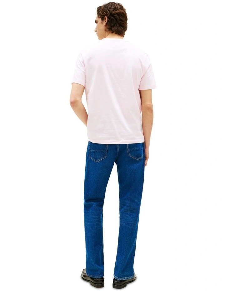 Crew Neck T-Shirt in Pink image 2