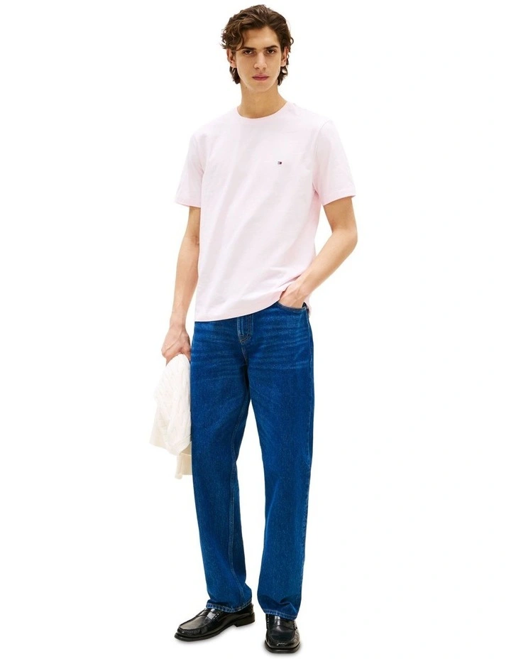 Crew Neck T-Shirt in Pink image 4