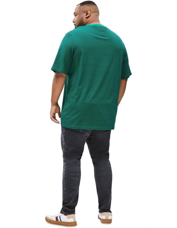 Plus Crew Neck T-Shirt in Green image 2