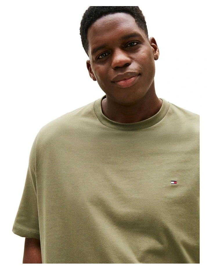 Plus Crew Neck T-Shirt in Green image 3
