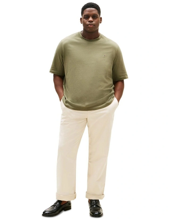 Plus Crew Neck T-Shirt in Green image 4