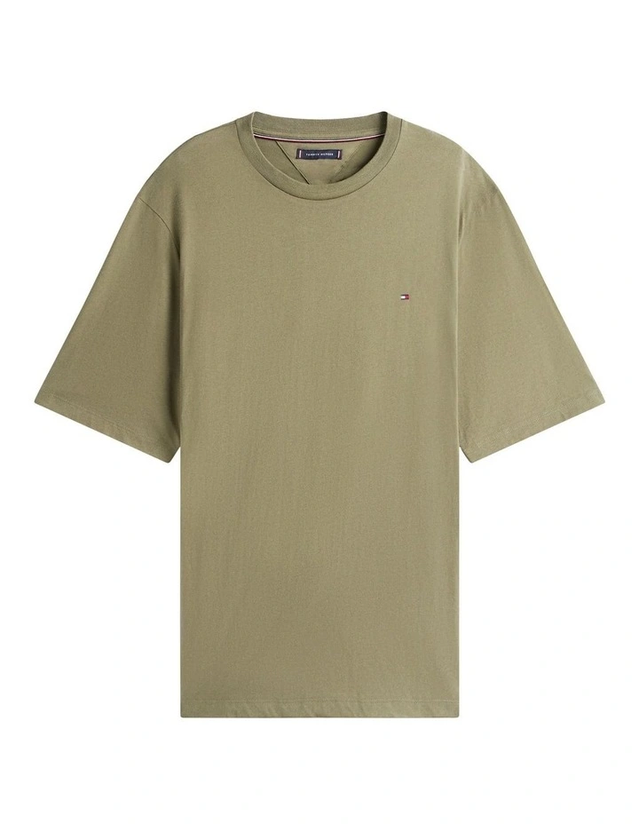 Plus Crew Neck T-Shirt in Green image 5