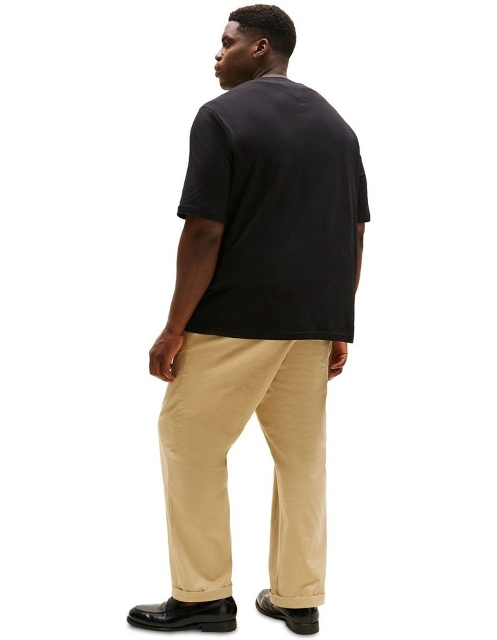 Plus Slim Crew Neck T-Shirt in Black image 2